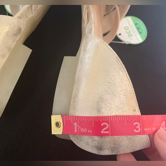 PAUL GREEN Women’s ECO Lucia D'Orsay Peep-Toe Sandal, Mineral Antic Metallic,7.5 - Picture 12 of 14